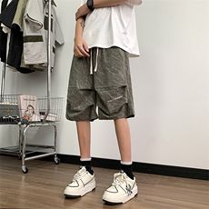 2025夏季新款港风抖音迷彩美式男女情侣刺绣潮休闲短裤K620/特P35，男装牛仔裤，星座608A