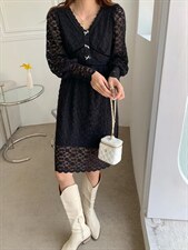 现货，中长款连衣裙，女装连衣裙，墨初