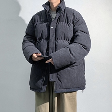 羽绒棉服男冬季休闲冬装潮牌加厚保暖灯芯绒外套男M0776-P105，男装棉衣，星座308B-2