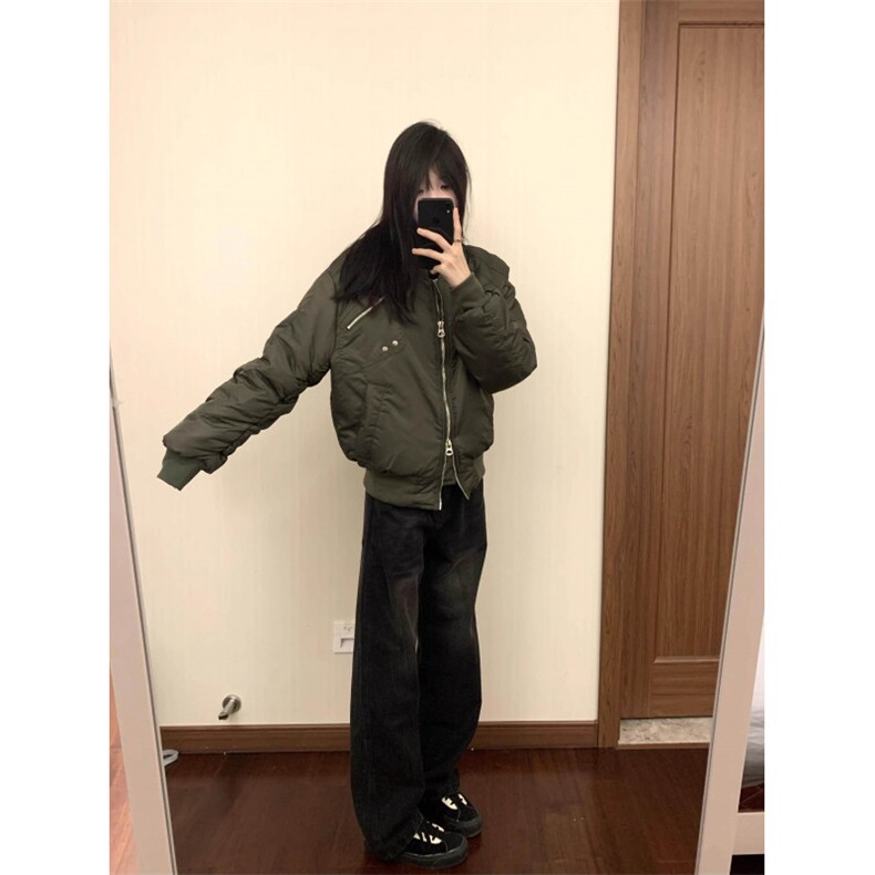 1506/QS61020/P84夹克外套男女秋冬立领加厚抽皱cleanfit棉服潮,男装夹克,星座1506