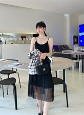 [现货]两件套连衣裙，两色、三个尺码，女装连衣裙，依柏璐(1F)