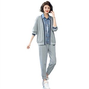 2023春季新款假两件舒适宽松显瘦潮流简约时尚衬衫图片