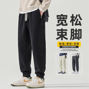 潮牌束脚美式休闲裤男士秋冬百搭运动潮流痞帅卫裤裤子Z2574-P45图片