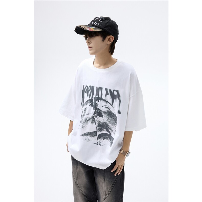 纯棉T恤设计感短袖原创小众运动T恤美式日系T1016-1T334P32K59，女装T恤，星座1016-1（原电商B408-1）