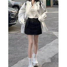 韩系印花高级纯棉衬衫女宽松百搭显瘦衬衣外穿开衫513CS1872P40，男装衬衫，星座513