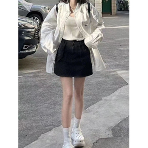 韩系印花高级纯棉衬衫女宽松百搭显瘦衬衣外穿开衫513CS1872P40图片