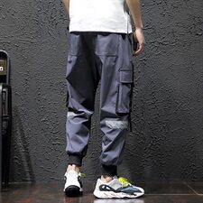 黑墙灰色春夏薄款束脚休闲工装裤A061-1302-P50控价不要低于88，男装休闲裤，电商A061