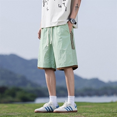三条杠条纹短裤夏季糖果色男速干运动透气清凉短裤Q29137-特P25，男装牛仔裤，星座610（原A335）