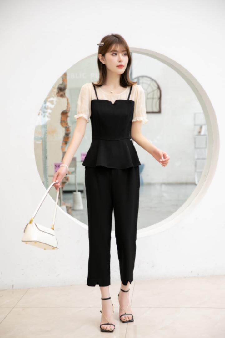 现货供应：韩版修身套装M一XXL，女装职业装，拉思维加丝