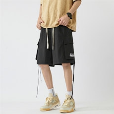 白底23新款夏季时尚百搭宽松工装大口袋短裤五分裤A6261P40控58，男装休闲裤，电商A268-1
