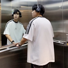 C339-P362024夏季新款设计感短袖T恤男美式高街潮流休闲上衣现货，男装T恤，星座512-6