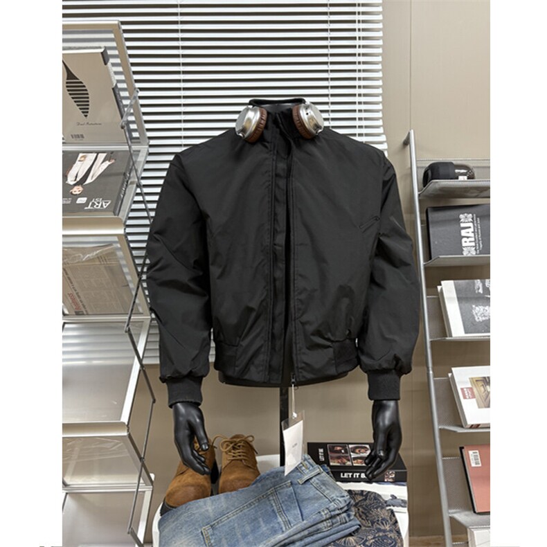 美式春款立领上衣飞行夹克短款外套男A086-JK6688-P65，男装夹克，电商基地A086