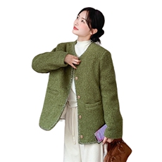 2C085-Q121P295K435新款小香风90白鸭绒羽绒服外套，女装羽绒服，2C085