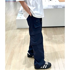 藏青色工装裤男士夏季运动机能伞兵裤户外登山裤宽松直筒休闲长裤，男装休闲裤，电商B212（原钱塘6029）