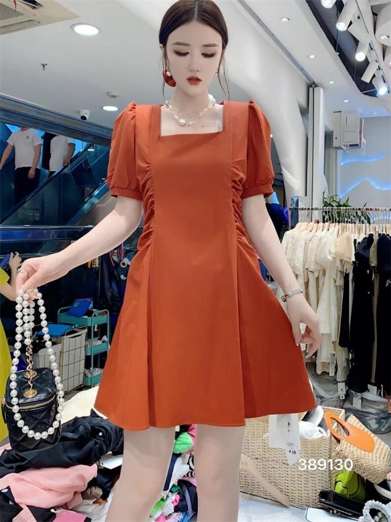 带头花连衣裙，女装连衣裙，亿炫(5F)