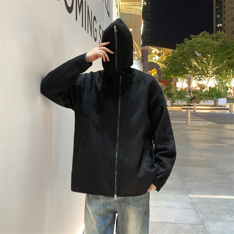 夜景光版二开防羊绒蝙蝠袖连帽大衣男士外套上衣A406JK2563P90,男装毛呢大衣,星座309（原A406）