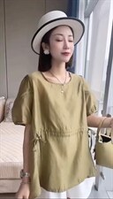 新款时尚韩版抽绳设计小衫，其它，L·H·X