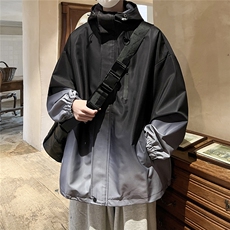 1港风山系防水冲锋衣渐变色夹克男：聚酯纤维JK77088P85控128，男装夹克，星座226-2
