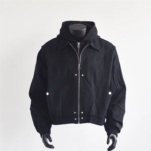 W9549-P95 网图现货 美式复古巴恩风解构假两件外套宽松休闲夹克图片