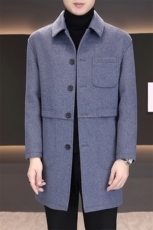男士毛呢中长款大衣翻领羊毛呢子外套上衣N7916-P180，女装短外套，星座310B-3