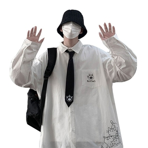 春秋季上衣新款日系长袖衬衫男感韩版潮流打底学院风dk制服衬衣图片