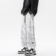 8XL-M痞帅脏脏束脚休闲卫裤男春季大码裤子KZ022特价P40，男装休闲裤，电商B312
