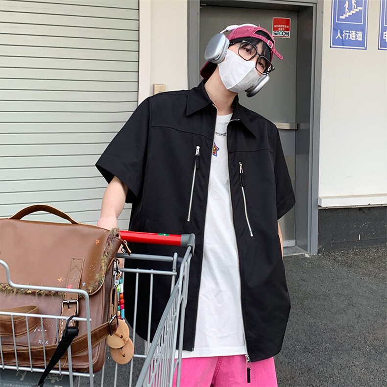 特P40无差价新款夏季时尚潮流百搭衬衫-UC2239港风,男装衬衫,电商A003