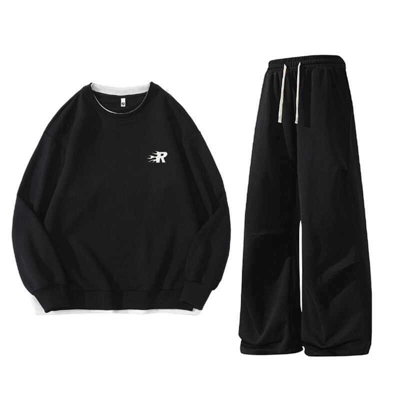 春季新款现货情侣套装男DSA157B-TZ5865-P80,男装休闲套装,电商A157B