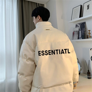 均可提供短视频 高品质港风ess英文PU皮加厚棉衣PM06-p110控148图片