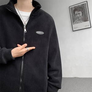 8XL-M 摇粒绒外套男奥粒绒加厚羊羔绒卫衣内胆夹克JK1314P68控88图片