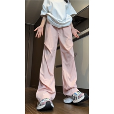 抖音品质冰丝透气垂感直筒宽松阔腿休闲裤B315-K24105-特P30控58，男装休闲裤，电商B315