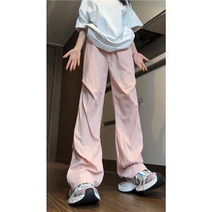 抖音品质冰丝透气垂感直筒宽松阔腿休闲裤B315-K24105-特P30控58图片