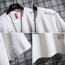 (挂拍网格）A090新款大码潮牌潮流ins短袖T恤男100%棉T075，男装T恤，电商A089-1