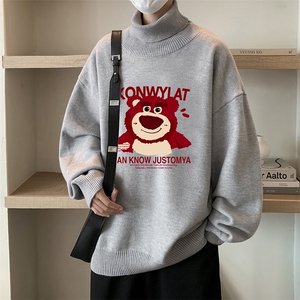 控68高领毛衣男士大码内搭毛线衣男 GM45285-P45加绒款-P65图片