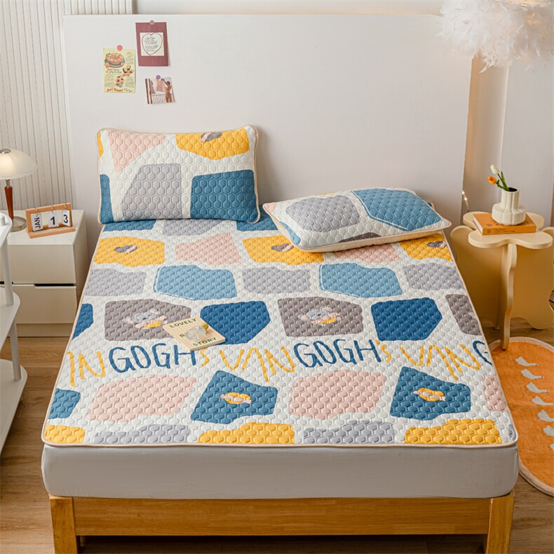 新款凉感冰丝空调软席，凉席，一起卖家纺