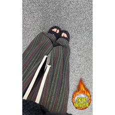 网图慎用复合银狐绒条纹呢料男宽松休闲裤K5680J加绒-特P48控88，男装卫衣，电商A001