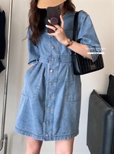 2022春夏新款显瘦气质减龄牛仔裙，其它，香丽迪1