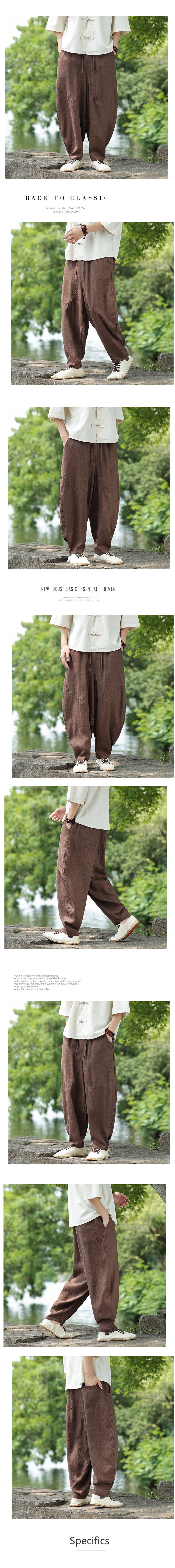 纯亚麻休闲裤风星座815-8611p105,男装休闲裤,星座815（原A203）
