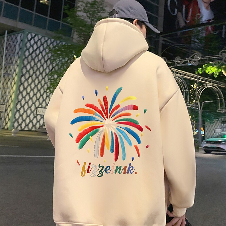 CM115新品重磅纯棉纯连帽卫衣秋冬外套卡通印花帽衫,女装短外套,星座304A-1