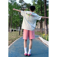 椰树星星牙刷绣M标夏季短袖t恤男女宽松潮半袖T8012，男装T恤，星座1116A（原606A-3）