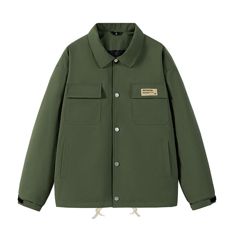 工装夹克男宽松落肩宽松纯色上衣外套DSA157B-JK733-P68,男装夹克,电商A157B