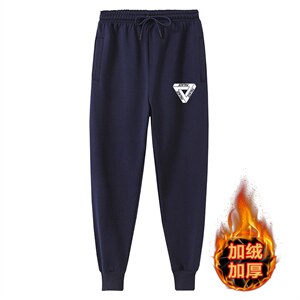 冬季下装男士加绒印花卫裤超柔纯棉休闲裤！数据好，转化高-K818图片