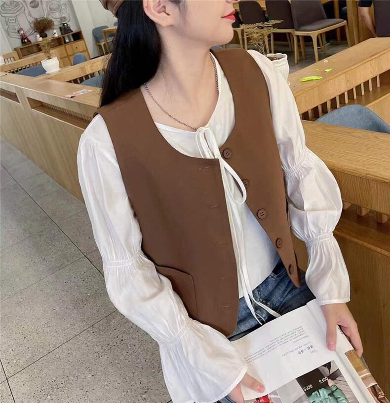 马甲两件套，女装马甲，萌蔻