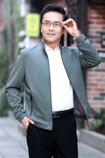爸爸外套男春秋款婚宴装2023新款春季上衣中老年男士夹克男装茄克，男装夹克，电商B212（原钱塘6029）