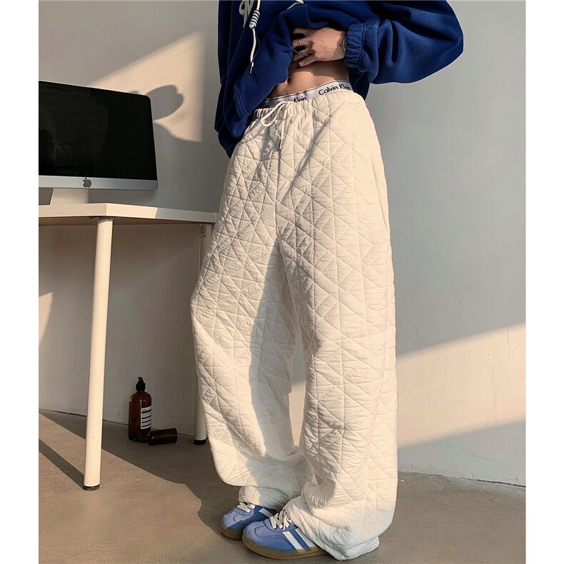 防寒保暖棉裤男女2025冬季潮牌宽松直筒baggy夹棉裤子D385P58,男装棉裤,电商A335-1（原A458）