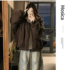美式复古座山雕短款连帽毛领棉服女冬派克服棉衣外套2025，男装棉衣，星座218-8