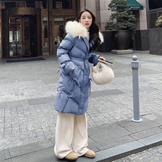 2023年长款纯色气质大毛领时尚潮羽绒棉衣，女装棉衣/棉服，艾仟回(原伊仟回)