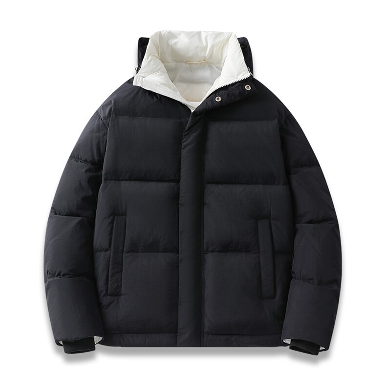 新标90白鸭绒简约休闲立领外套纯色加厚羽绒服ESY0204-P210,男装羽绒服,电商B306