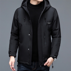 DZ8201钱塘2020-3中年男士冬季厚款有帽商务休闲羽绒服P245图片