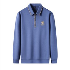 G99611男式秋季服装新款长袖T恤青年翻领卫衣四季打底体恤P65，男装卫衣，电商B360